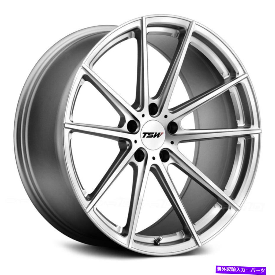 ホイール　４本セット TSWバサーストホイール21x11（56、5x130、71.5）4のシルバーリムセット TSW BATHURST Wheels 21x11 (56, 5x130, 71.5) Silver Rims Set of 4【並行輸入品】