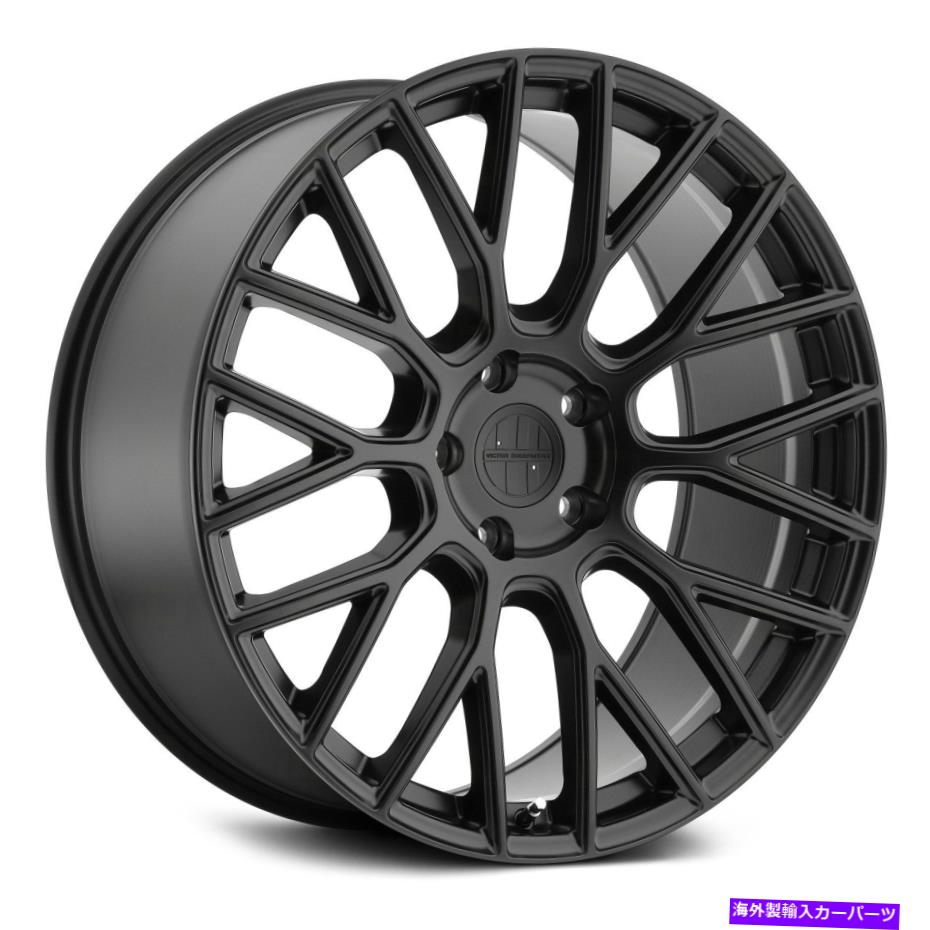 ホイール　４本セット ビクタースタビルホイール20x9（22、5x112、66.56）4のブラックリムセット Victor STABIL Wheels 20x9 (22, 5x112, 66.56) Black Rims Set of 4【並行輸入品】