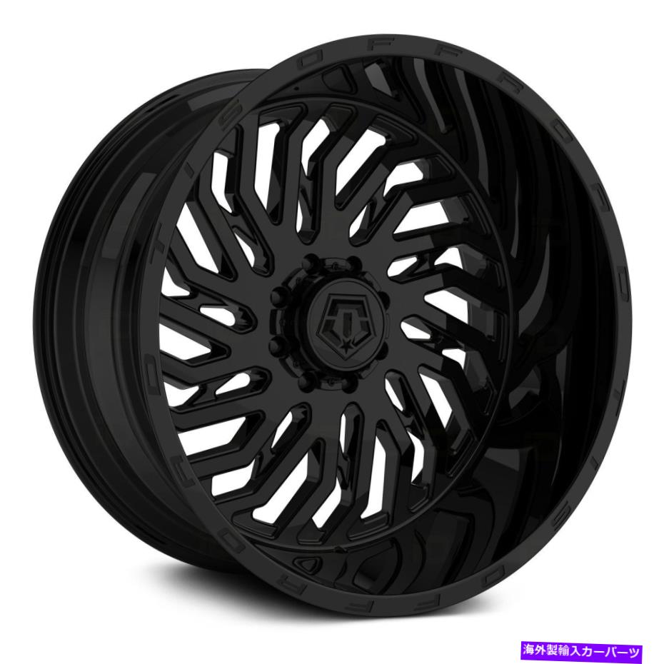 ホイール　４本セット TIS 561Bホイール22x12（-44、8x165.1、125.2）4のブラックリムセット TIS 561B Wheels 22x12 (-44, 8x165.1, 125.2) Black Rims Set of 4【並行輸入品】