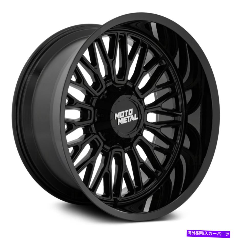 ホイール　４本セット Moto Metal Mo809 Stinger Wheels 22x12（-44、8x165.1、125.1）4のブラックリムセット Moto Metal MO809 STINGER Wheels 22x12 (-44, 8x165.1, 125.1) Black Rims Set of 4【並行輸入品】｜Us Custom Parts Shop USDM