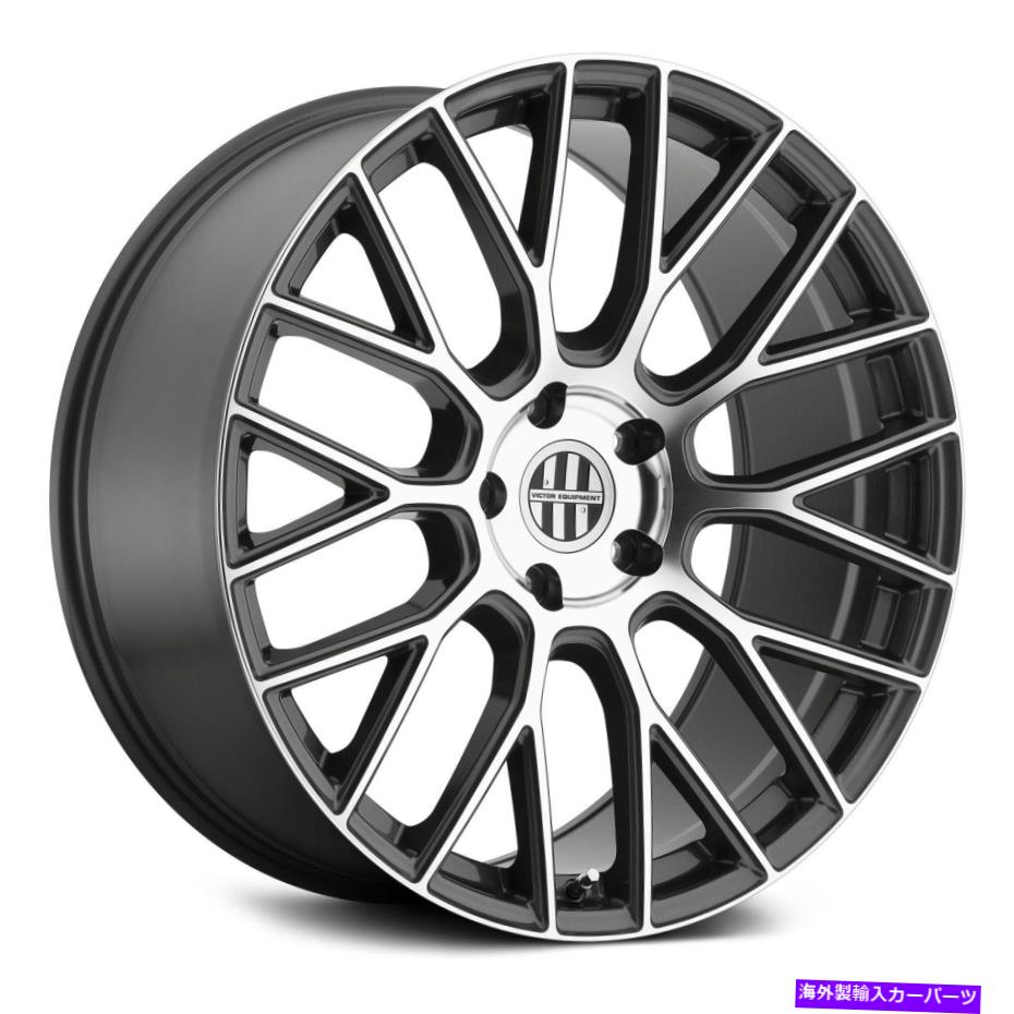 ホイール　４本セット ビクタースタビルホイール21x11（40、5x130、71.5）4のガンメタルリムセット Victor STABIL Wheels 21x11 (40, 5x130, 71.5) Gunmetal Rims Set of 4【並行輸入品】