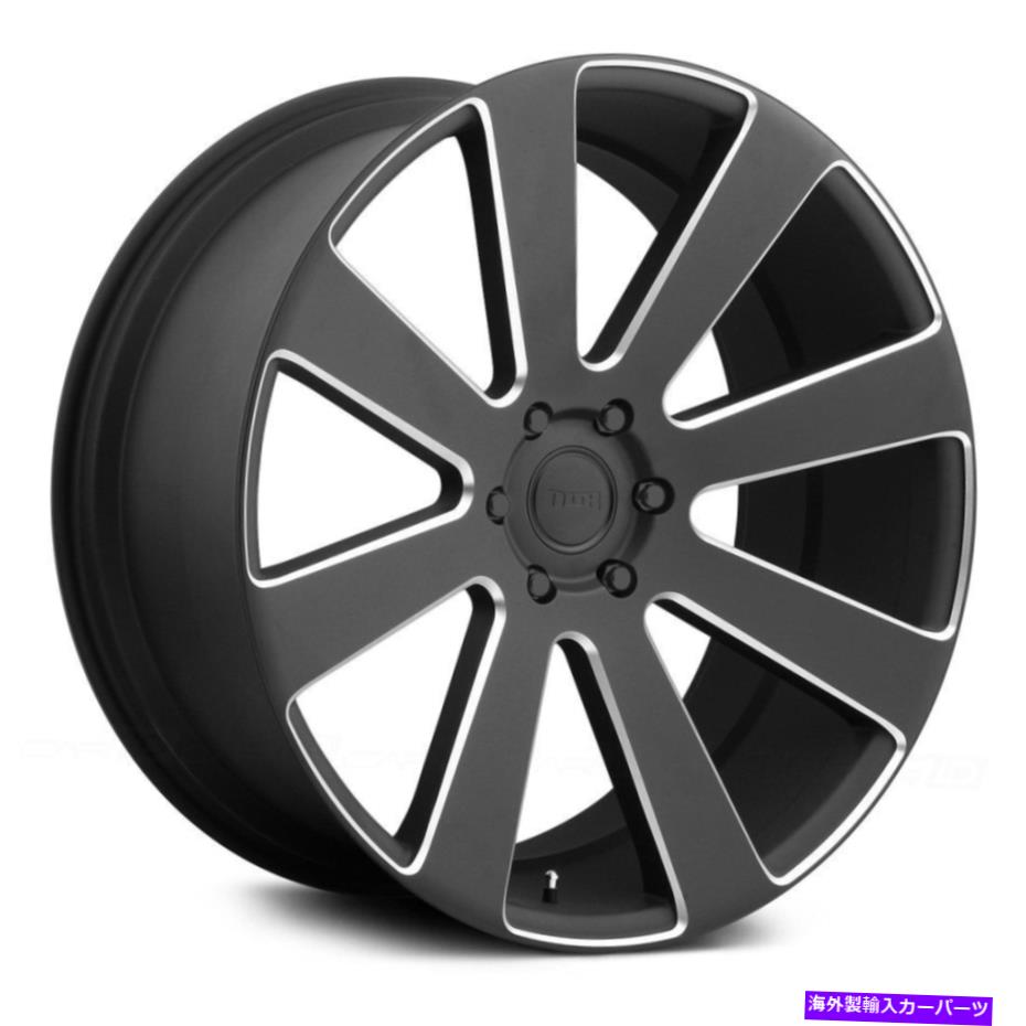 ホイール　４本セット ダブS187 8ボールホイール22x9.5（20、6x139.7、78.1）4のブラックリムセット Dub S187 8-BALL Wheels 22x9.5 (20, 6x139.7, 78.1) Black Rims Set of 4【並行輸入品】