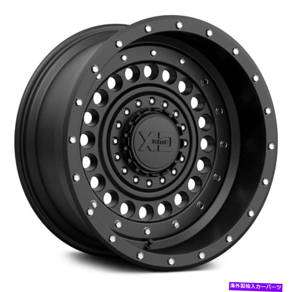 ホイール　４本セット XDシリーズXD136パンツァーホイール20x12（-44、8x165.1、125.1）4のブラックリムセット XD Series XD136 PANZER Wheels 20x12 (-44, 8x165.1, 125.1) Black Rims Set of 4【並行輸入品】