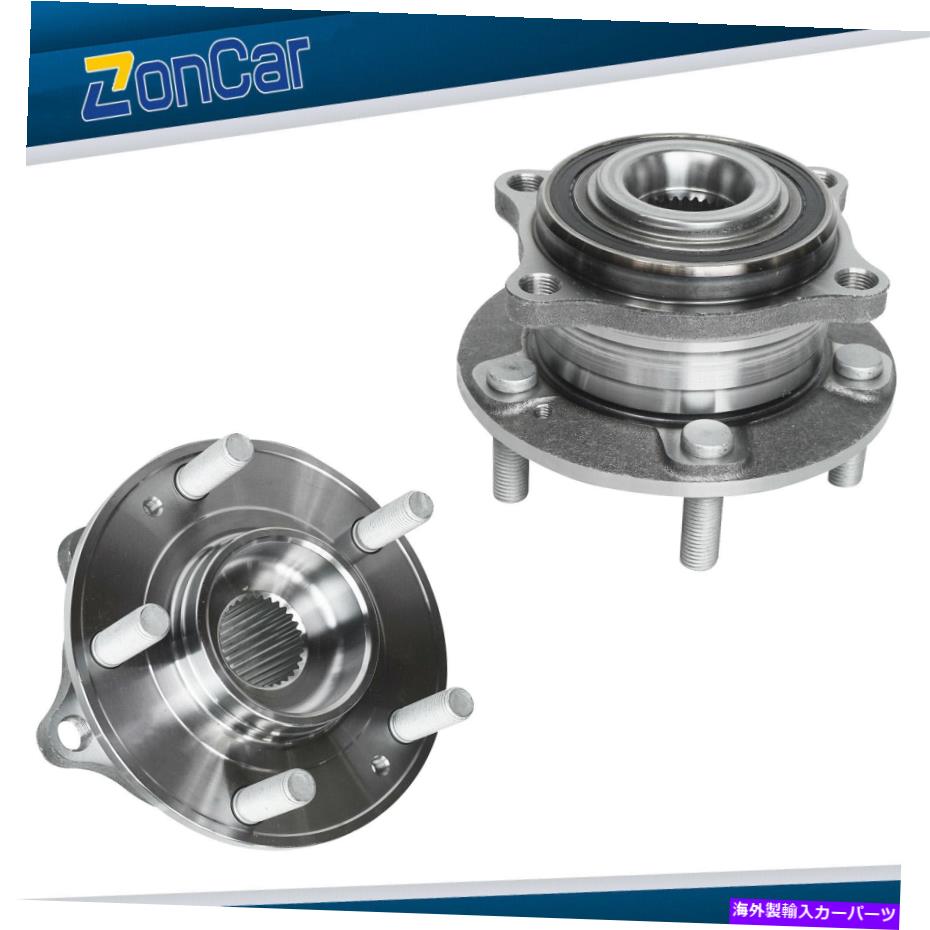 Wheel Hub Bearing ペアフロントホイールベアリング＆ハブのヒュンダイベラクルス2007-2010 2009 2008 Pair Front Wheel Bearing & Hubs For Hyundai veracruz 2007 - 2012 2010 2009 2008【並行輸入品】