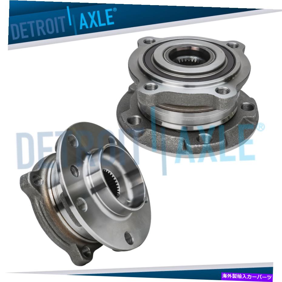 Wheel Hub Bearing ペア（2）2007 2008 2009 2010-2018  X5 X6の前輪ベアリングとハブ Pair (2) Front Wheel Bearing & Hubs for 2007 2008 2009 2010 - 2018  X5 X6【並行輸入品】