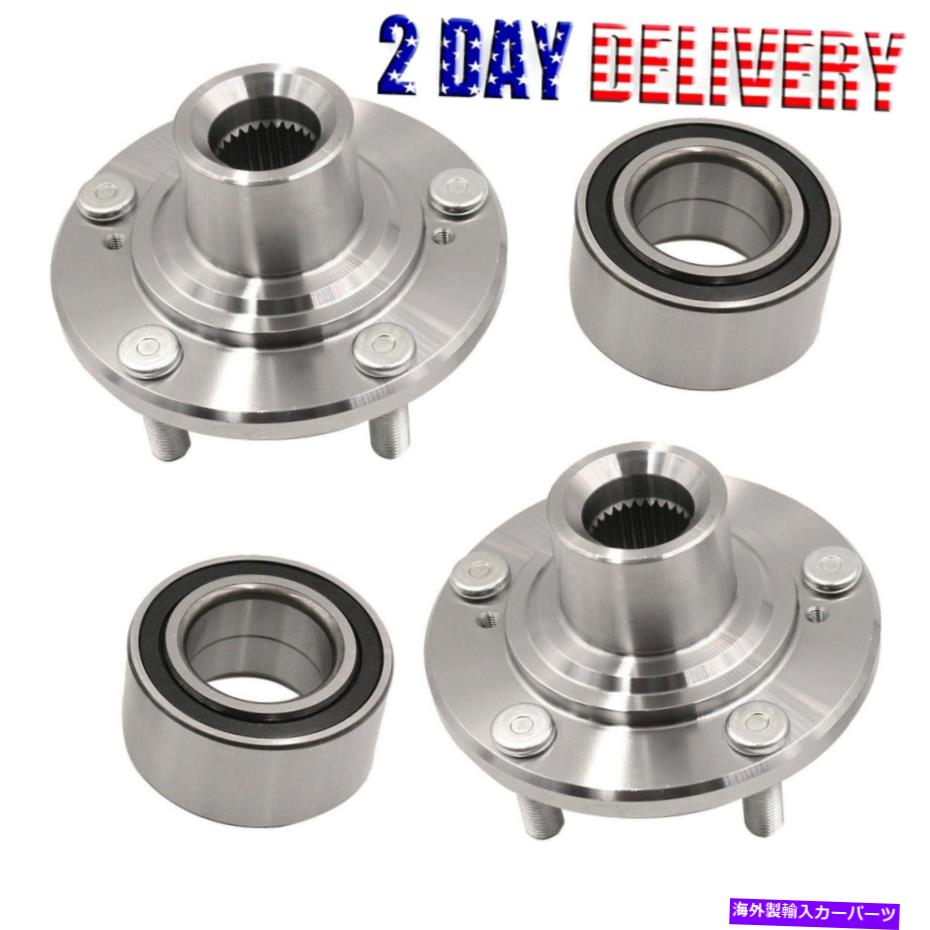 Wheel Hub Bearing 08-14 Acura TSX Honda AccorsStourの2x前輪ハブ＆ベアリングアセンブリ 2x Front Wheel Hub & Bearing Assembly For 08-14 Acura TSX Honda Accord Crosstour【並行輸入品】