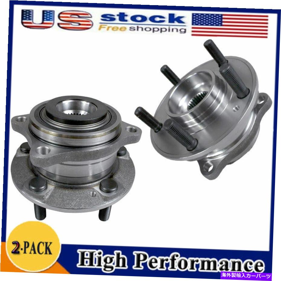 Wheel Hub Bearing ヒュンダイサンタフェキアソレントの2つの前輪または後輪ハブベアリングアセンブリをセット Set 2 Front or Rear Wheel Hub Bearing Assembly for Hyundai Santa Fe Kia Sorento【並行輸入品】