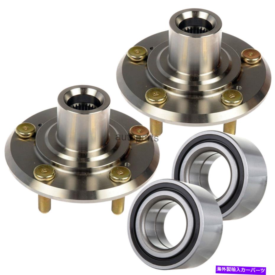 Wheel Hub Bearing ペア（2）1999年から2004年のホンダオデッセイV7の前輪ハブ＆ベアリングアセンブリ Pair(2) FRONT WHEEL HUB & BEARING Assembly FOR 1999-2004 HONDA ODYSSEY v7【並行輸入品】
