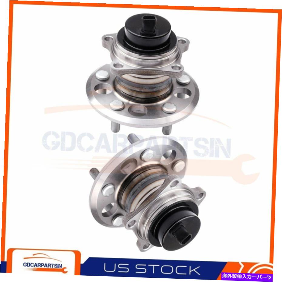 Wheel Hub Bearing セット：トヨタRAV4のための2つの後輪ハブLHまたはRHサイド512212 W/ABS 1996-05 5ボルト Set :2 Rear Wheel hub LH or RH Side 512212 W/ABS For Toyota Rav4 1996-05 5 Bolts【並行輸入品】