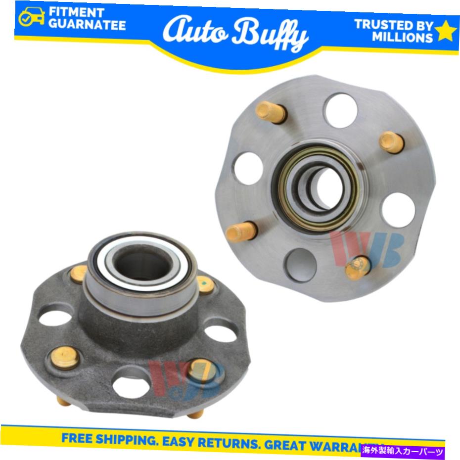 Wheel Hub Bearing WJBリアの左＆右ホイールベアリング＆ハブアセンブリは1998-2002ホンダアコードに適合します WJB Rear Left & Right Wheel Bearing & Hub Assembly Fits 1998-2002 Honda Accord【並行輸入品】