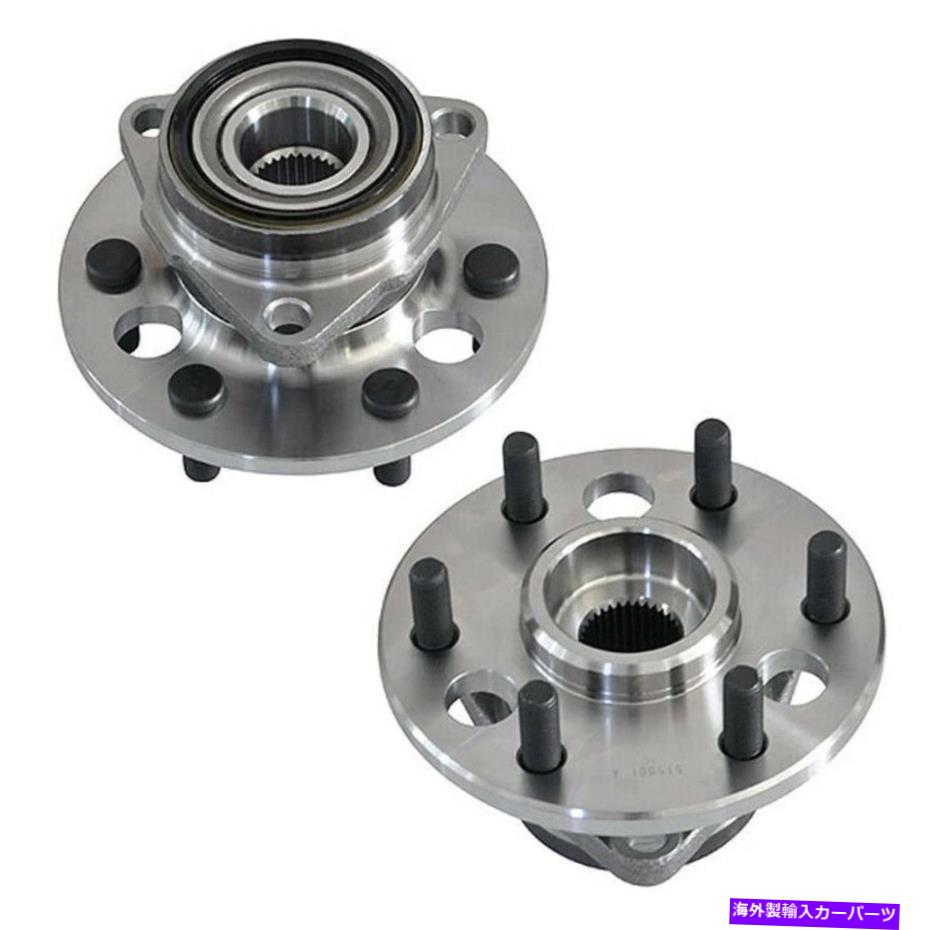 Wheel Hub Bearing シボレーGMC K1500 K2500 Yukon 4x4 4WD 14b用の2x前輪ベアリングとハブ 2x Front Wheel Bearing & Hub For Chevrolet GMC K1500 K2500 Yukon 4x4 4WD 14B【並行輸入品】