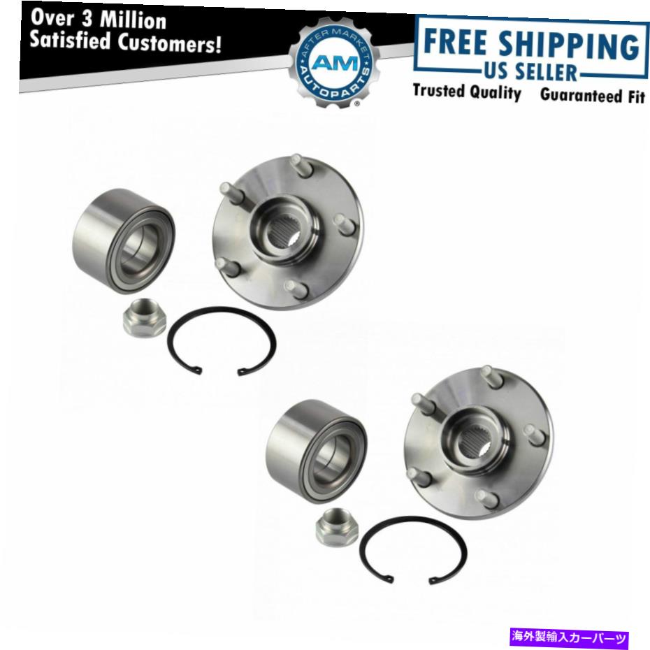 Wheel Hub Bearing カムリハイランダーソララ用のフロントホイールベアリング＆ハブキットLH＆RHサイド Front Wheel Bearing & Hub Kit LH & RH Sides for Camry Highlander Solara【並行輸入品】