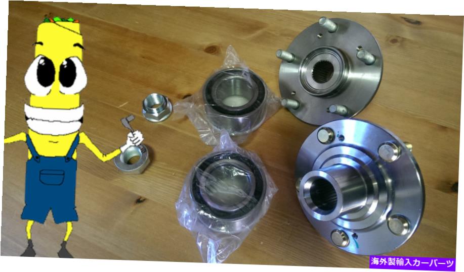 Wheel Hub Bearing ホンダエレメントSC 2007-2010ペア2の前輪ハブとベアリングキットアセンブリ2 Front Wheel Hub And Bearing Kit Assembly for Honda Element SC 2007-2010 PAIR TWO【並行輸入品】
