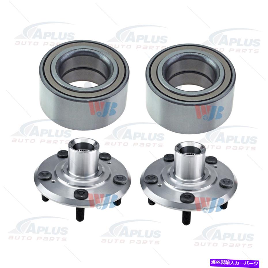Wheel Hub Bearing 2001年から1997年のホンダCR-Vプレリュードのための4 PCSフロントホールハブベアリングキット 4 PCs Front Wheel Hub Bearing Kits For 2001-1997 Honda CR-V Prelude【並行輸入品】