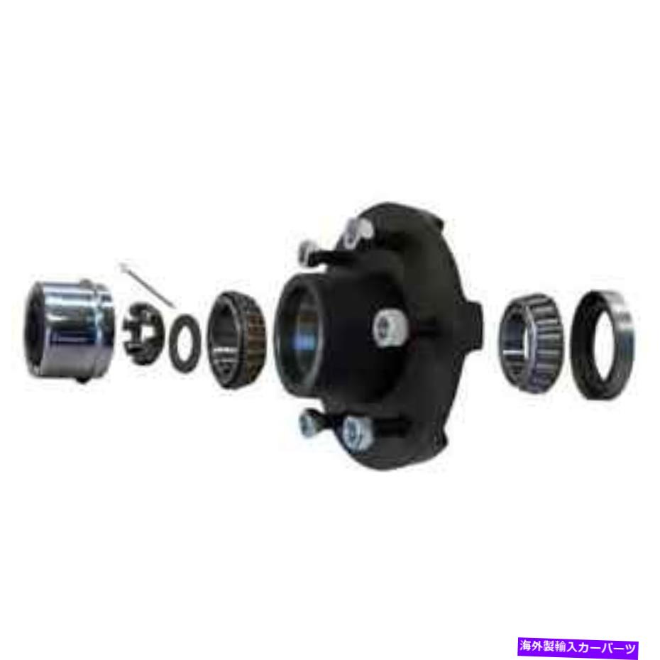 Wheel Hub Bearing 5.2-6k lb車軸のためのプレグリーズハブキット-6 on 5.5-25580/15123ベアリング Pregreased Hub Kit for 5.2-6K Lb Axles - 6 on 5.5 - 25580/15123 Bearings【並行輸入品】