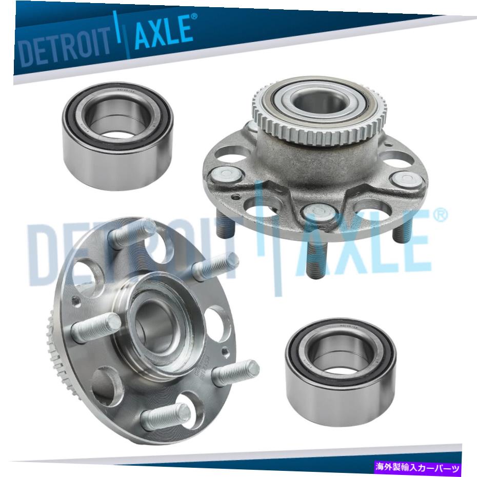 Wheel Hub Bearing 4PCフロントホイールベアリング＆後輪ハブACURA TL Honda Accord W/ABSガス 4pc FRONT Wheel Bearing & REAR Wheel Hub for Acura TL Honda Accord w/ABS Gas【並行輸入品】