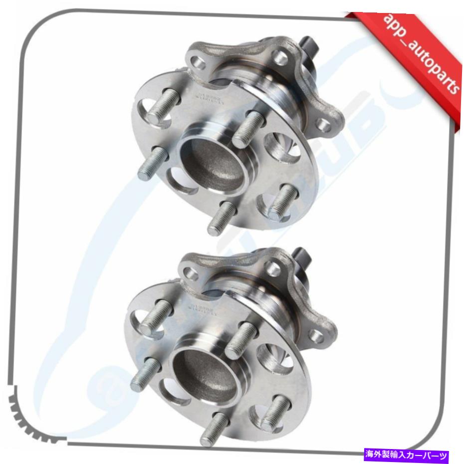 Wheel Hub Bearing ペア：トヨタレクサスRX330 RX350 FWDの2つの新しい後輪ハブとベアリングアセンブリ Pair : 2 New Rear Wheel Hub & Bearing Assembly For Toyota Lexus RX330 RX350 FWD【並行輸入品】