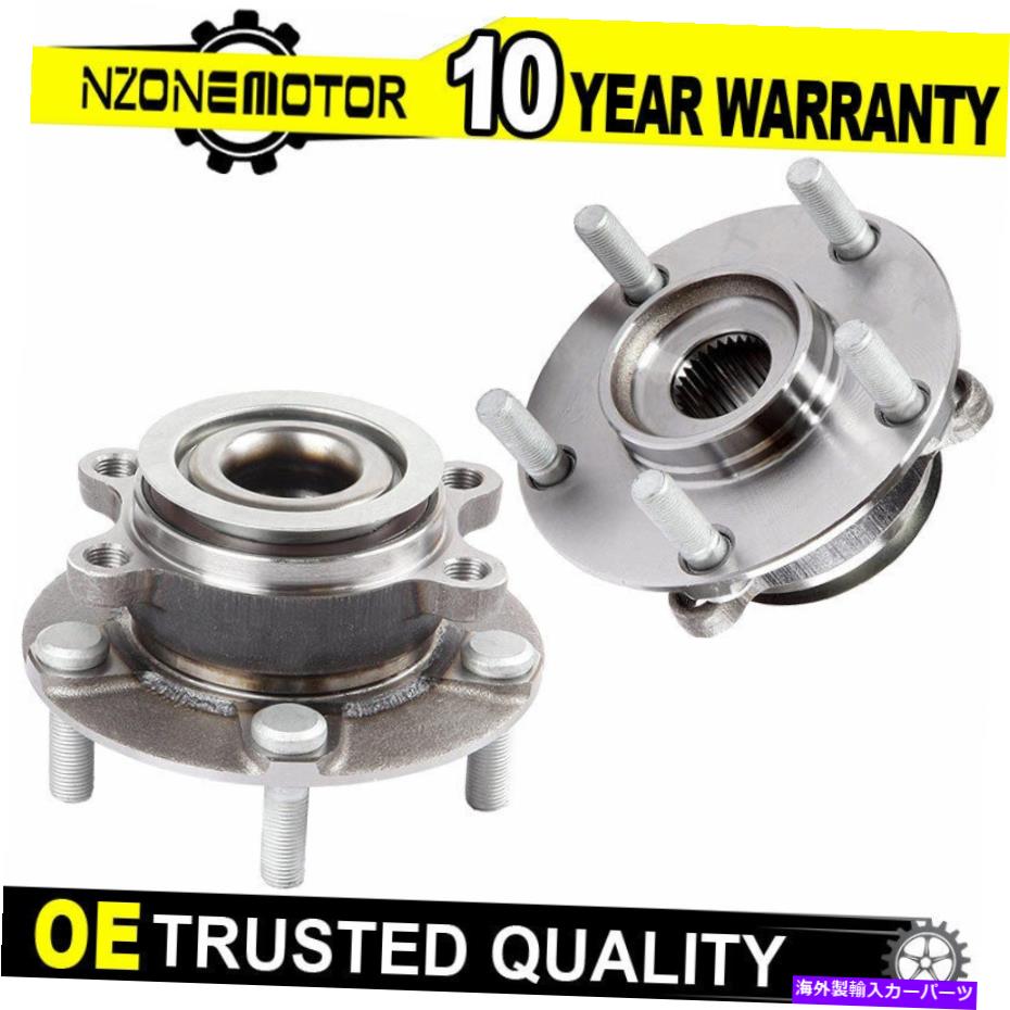 Wheel Hub Bearing 2007 2008 2009 2010 -2012日産セントラSE -Rのフロントホイールベアリングハブのセット Set of Front Wheel Bearing Hub for 2007 2008 2009 2010 -2012 Nissan Sentra SE-R【並行輸入品】