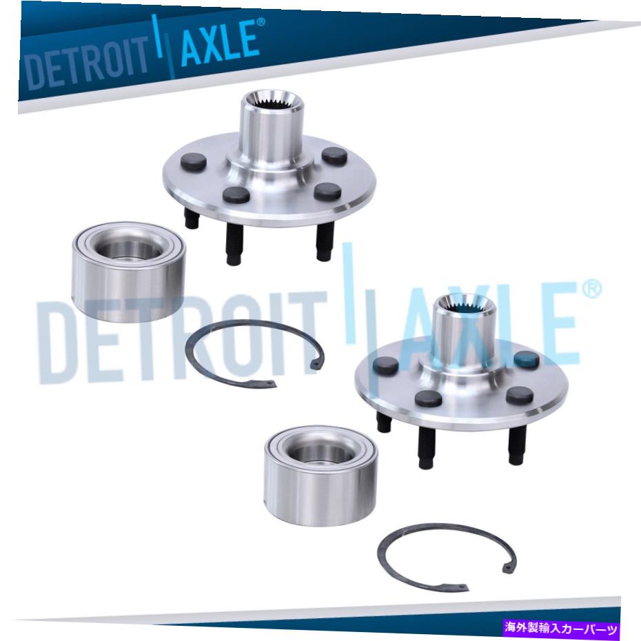 Wheel Hub Bearing エクスプローラーマウンテンネーアアビエーターのための後輪ハブとベアリングアセンブリ Set (2) Rear Wheel Hub and Bearing Assembly for Explorer Mountainneer Aviator【並行輸入品】