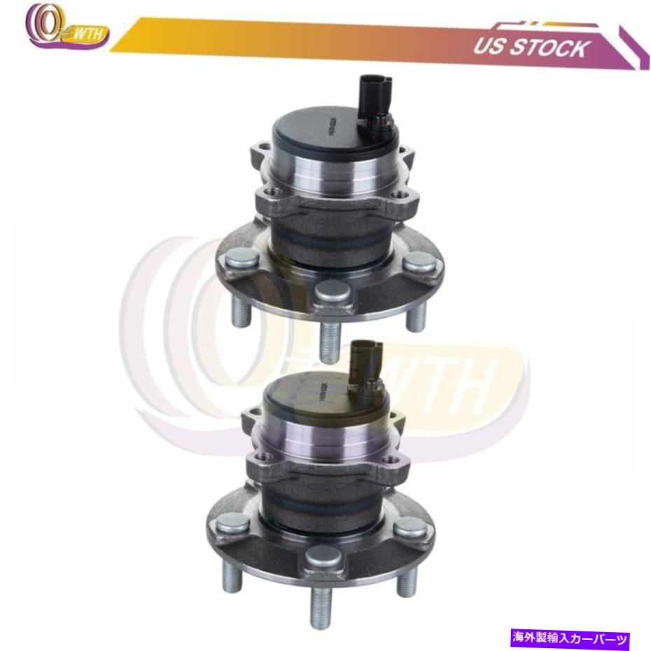 Wheel Hub Bearing 後輪ハブとベアリングアセンブリのペアボルボS40 2005-2011 C70 2006-13 Pair of Rear Wheel Hub And Bearing Assembly Fits Volvo S40 2005-2011 C70 2006-13【並行輸入品】