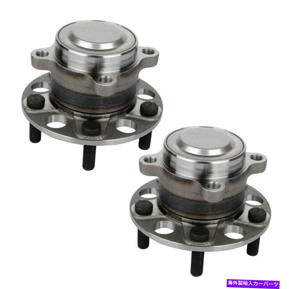 Wheel Hub Bearing ホンダアコードアキュラTLX 5ラグのペア2リアホイールベアリングとハブアセンブリ Pair 2 Rear Wheel Bearing and Hub Assembly for Honda Accord Acura TLX 5 Lugs【並行輸入品】