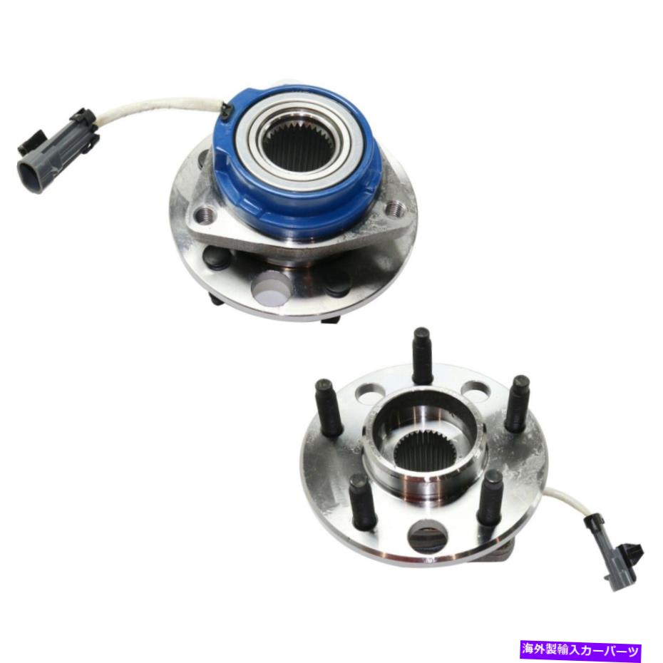Wheel Hub Bearing 00-16シボレーインパラ /アップランダー用の2つの前輪ハブとベアリングW / ABSの新しいセット NEW Set of 2 Front Wheel Hub & Bearing w/ ABS for 00-16 Chevy Impala / Uplander【並行輸入品】