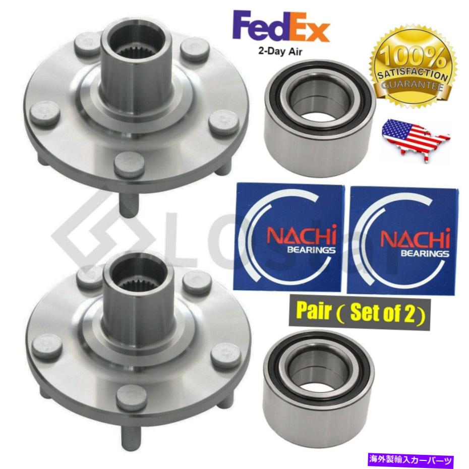 Wheel Hub Bearing ペア（2）レクサスRX300トヨタソララの前輪ハブとナチベアリングアセンブリ Pair(2) Front Wheel Hub & NACHI Bearing Assembly For Lexus RX300 Toyota Solara【並行輸入品】 44,616円