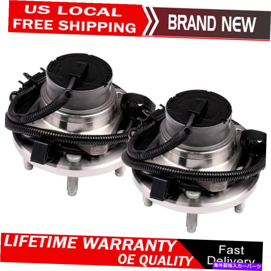 Wheel Hub Bearing 水星のグランドマーキスマローダーリンカーンタウンカーの2倍の前輪ベアリングw/abs 2x Front Wheel Bearing For Mercury Grand Marquis Marauder Lincoln Town Car W/ABS【並行輸入品】