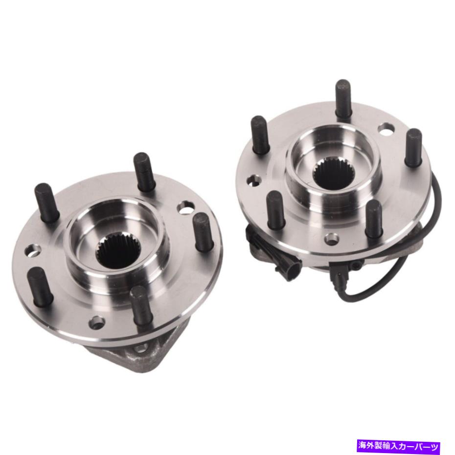 Wheel Hub Bearing 1997年から2005年のシボレーブレザーS10 GMCジミーソノマの4WDフロントホイールベアリングとハブ 4WD Front Wheel Bearing and Hubs For 1997-2005 Chevy Blazer S10 GMC Jimmy Sonoma【並行輸入品】