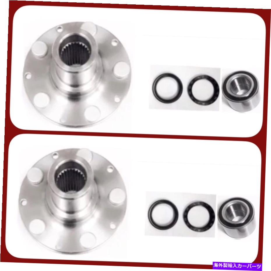 Wheel Hub Bearing 2つの前輪ハブとスバルフォレスターのベアリング左＆右ABSキット（1998-02） 2 FRONT WHEEL HUB & BEARING FOR SUBARU FORESTER W/ABS KIT LEFT & RIGHT (1998-02)【並行輸入品】