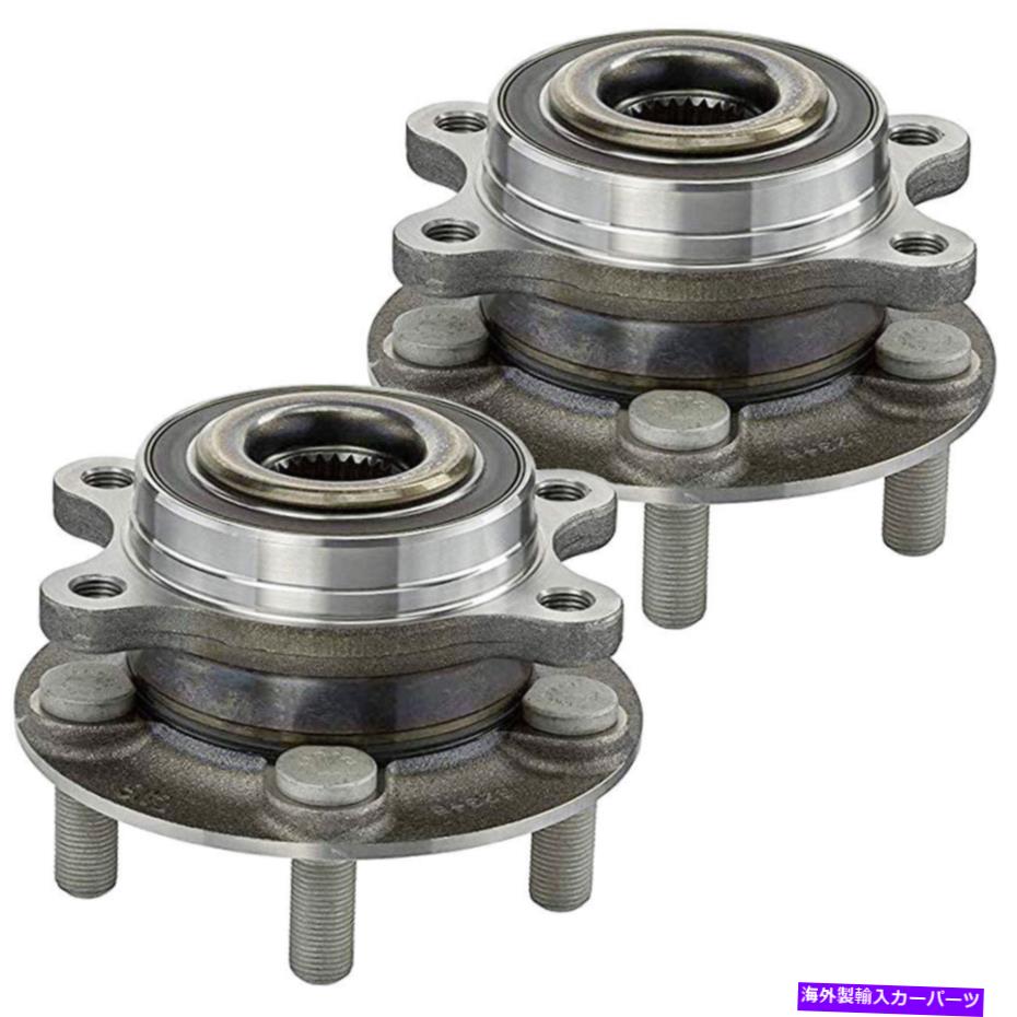 Wheel Hub Bearing フォードエッジフュージョンリンカーンMKX B4の前輪ベアリングとハブアセンブリのセット Set of Front Wheel Bearing & Hub Assembly for Ford Edge Fusion Lincoln MKX b4【並行輸入品】