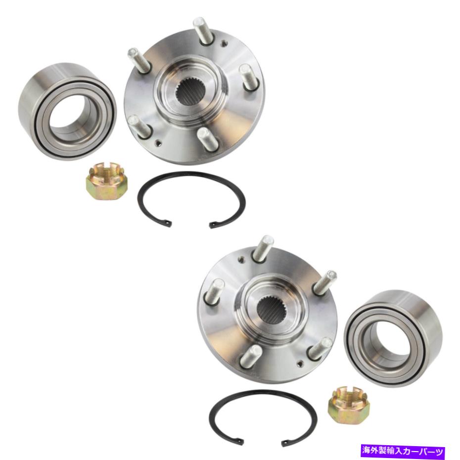 Wheel Hub Bearing Santa Fe Tucson SportageのTRQフロントホイールベアリング＆ハブキットLH＆RHサイド TRQ Front Wheel Bearing & Hub Kit LH & RH Sides for Santa Fe Tucson Sportage【並行輸入品】