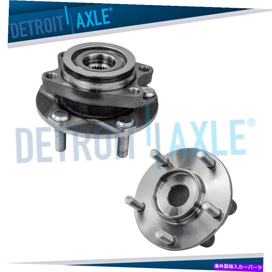 Wheel Hub Bearing 日産リーフジュークのためのフロントドライバーと助手席のハブ＆ベアリングアセンブリ Front Driver and Passenger Wheel Hub & Bearing Assembly for Nissan Leaf Juke【並行輸入品】