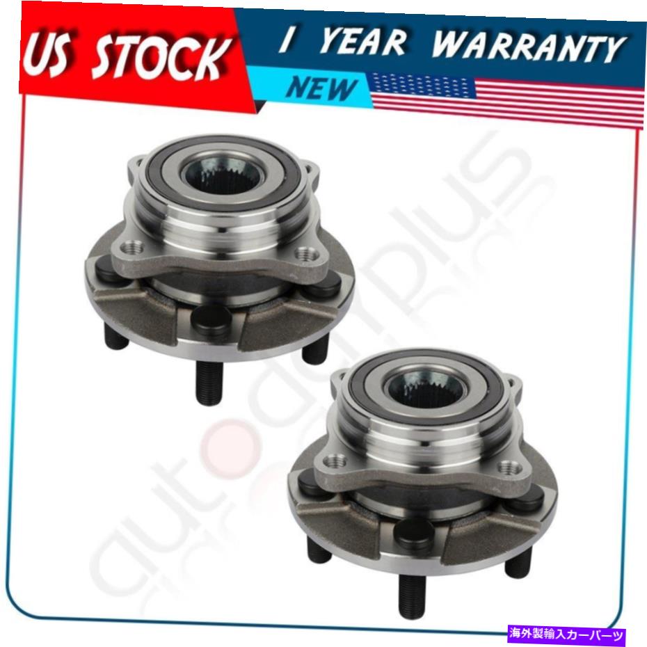 Wheel Hub Bearing フォードGT 2017-18 Ford Mustang 2015-19の後輪ベアリングとハブアセンブリをセット Set Rear Wheel Bearings & Hub Assembly For Ford Gt 2017-18 Ford Mustang 2015-19【並行輸入品】