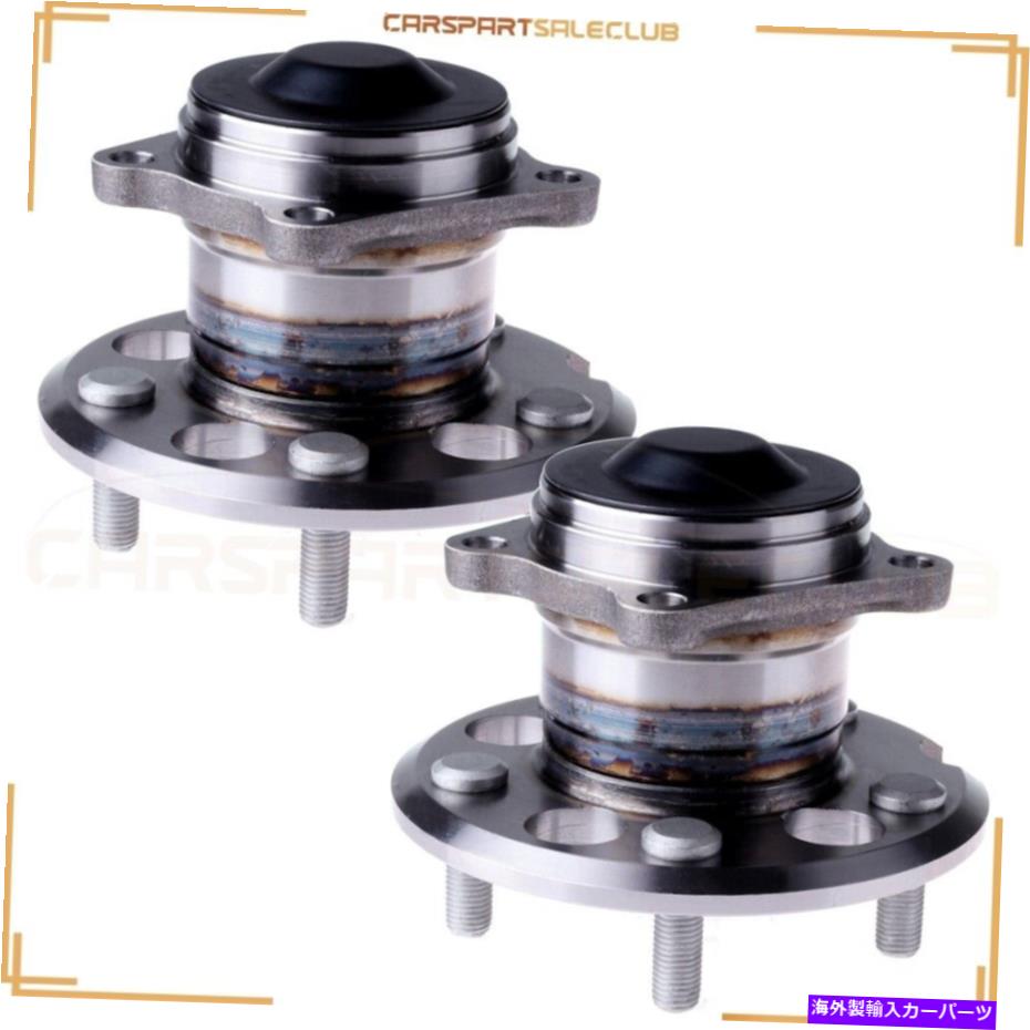 Wheel Hub Bearing 2 x 1996年から2003年のトヨタRAV4 2.0L非ABSの2 x後輪ハブ＆ベアリングアセンブリ 2 x Rear Wheel Hub & Bearing Assembly For 1996-2003 Toyota Rav4 2.0L Non ABS【並行輸入品】