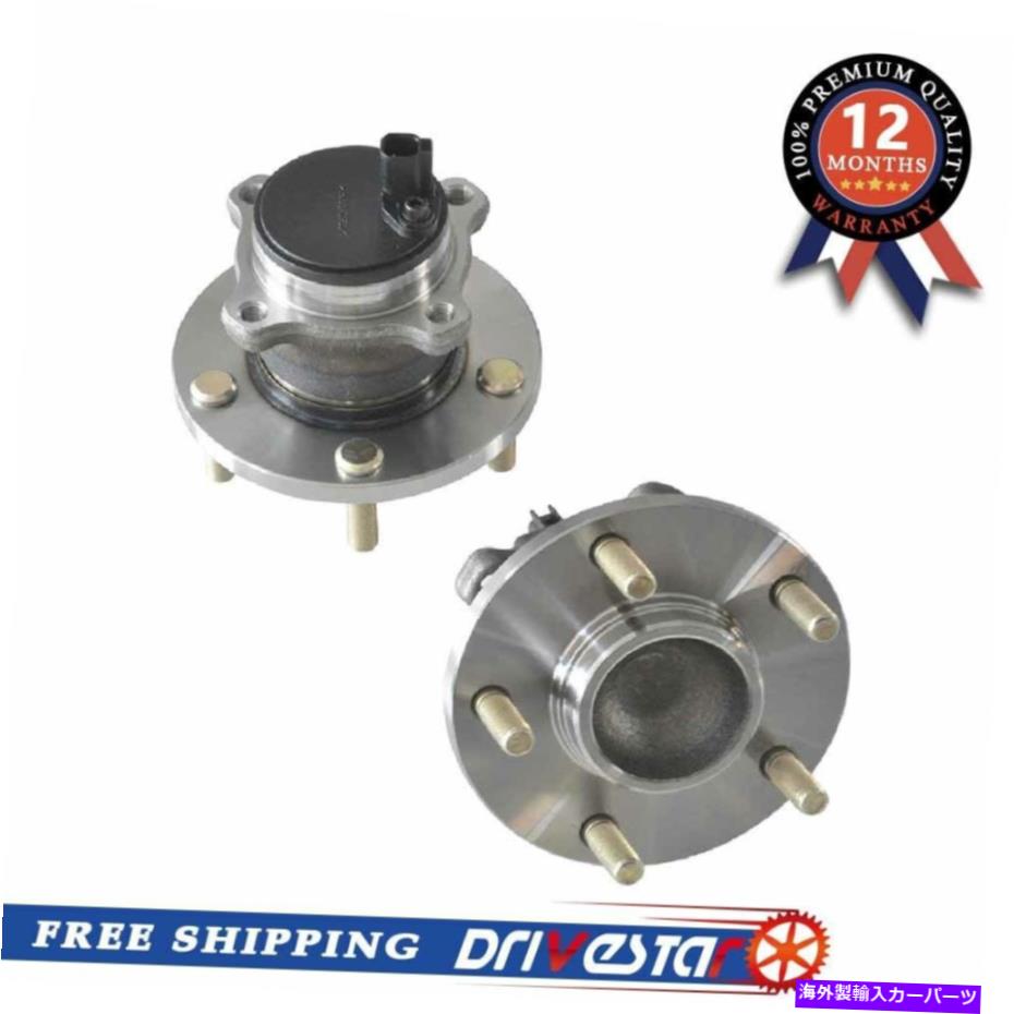 Wheel Hub Bearing セット：04-08マツダの2つの新しい後輪ハブ＆ベアリングドライバーと乗客3 Set:2 New Rear Wheel Hub & Bearing Driver and Passenger for 04-08 Mazda 3【並行輸入品】