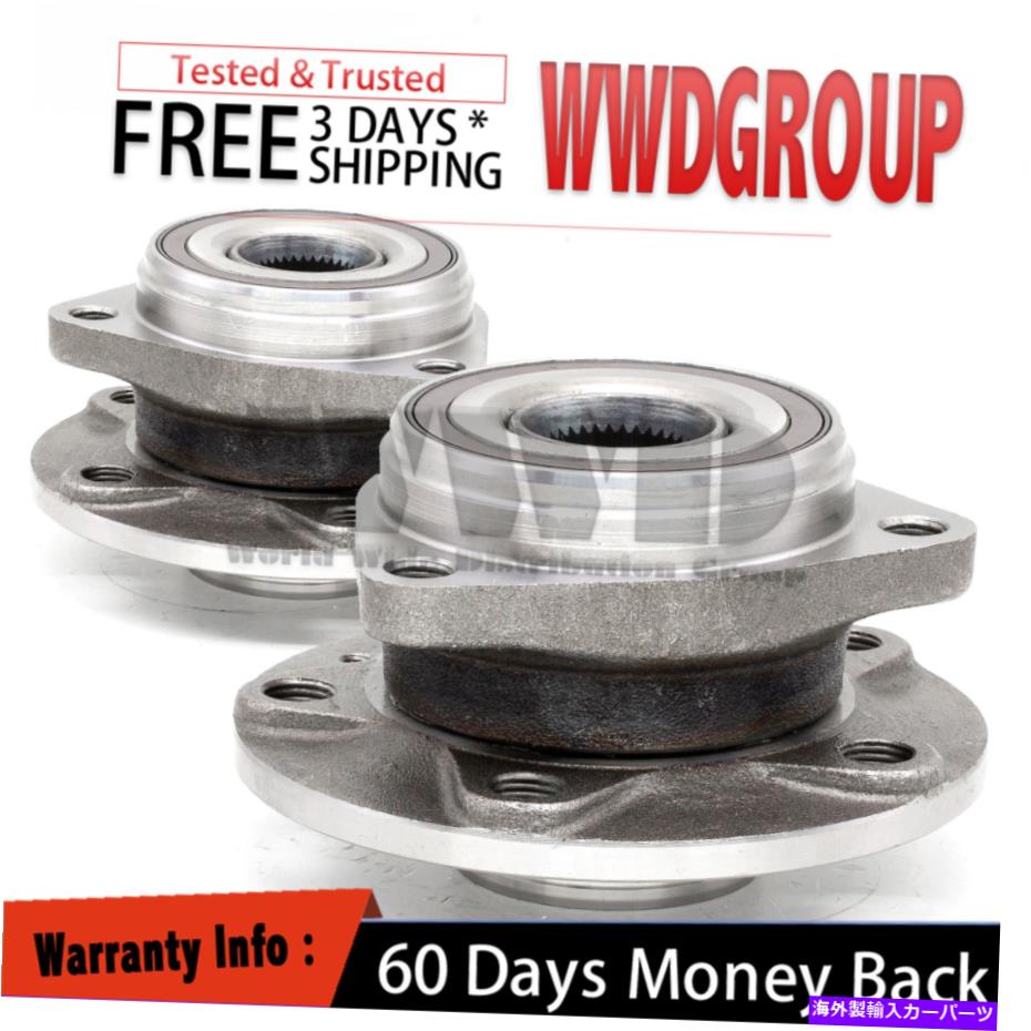 Wheel Hub Bearing アウディA3、TT、フォルクスワゴンゴルフジェッタティグアンの2倍の前輪ハブ＆ベアリング 2x Front Wheel Hub & Bearing for Audi A3 ,TT, Volkswagon Golf Jetta Tiguan【並行輸入品】