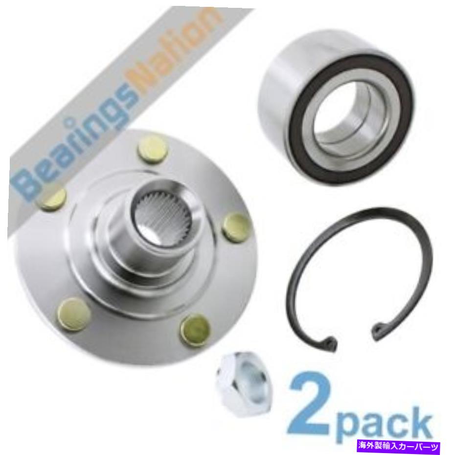 Wheel Hub Bearing ジープコンパスパトリオット用の2 PCプレミアムフロントホールハブベアリングアセンブリ930558K 2 pc Premium Front Wheel Hub Bearing Assembly 930558K for Jeep Compass Patriot【並行輸入品】