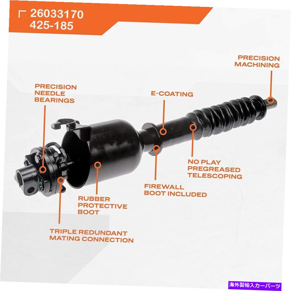 Steering Shaft 26033170シボレーC/K GMC C/K 1500 2500 3500 425185に適している下のステアリングシャフトフィット 26033170 Lower Steering Shaft Fit for Chevy C/K GMC C/K 1500 2500 3500 425185【並行輸入品】