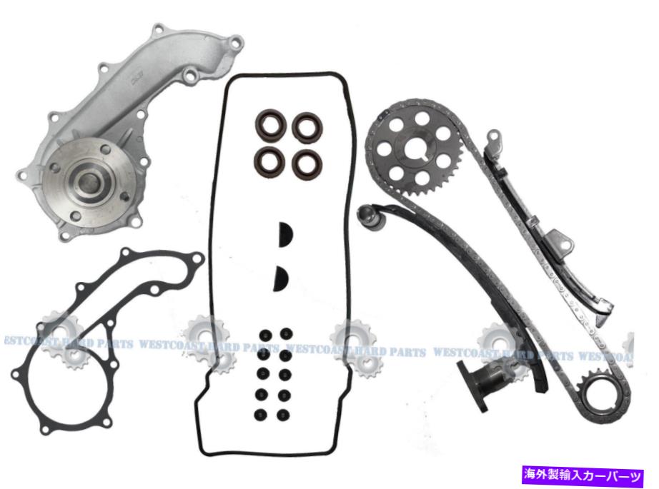 Water Pump 95-04トヨタタコマ2.4L 2rzfe dohc新しいタイミングチェーンキット +ウォーターポンプ +ガスケット 95-04 TOYOTA TACOMA 2.4L 2RZFE DOHC NEW TIMING CHAIN KIT + WATER PUMP + GASKET【並行輸入品】