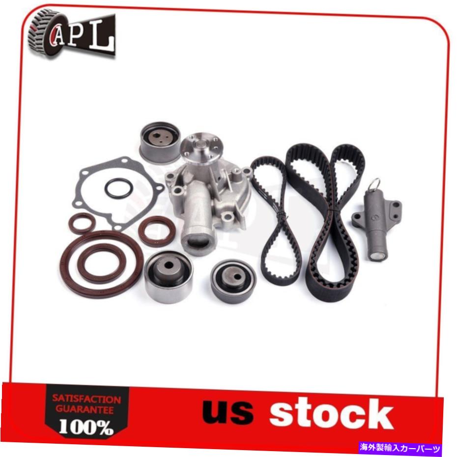 Water Pump 2.4L L4 SOHC 99-05 Mitsubishi Eclipseのタイミングベルトキットテンショナーウォーターポンプ Timing Belt Kit Tensioner Water Pump for 2.4L L4 SOHC 99-05 Mitsubishi Eclipse【並行輸入品】