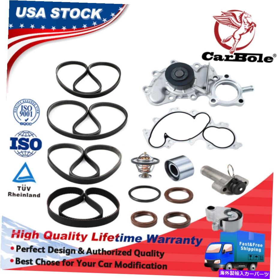 Water Pump トヨタタコマ4runner 3.4L V6 5vzfeに適合する新しいタイミングベルト＆ウォーターポンプキット New Timing Belt & Water Pump Kit Fit for Toyota Tacoma 4Runner 3.4L V6 5VZFE【並行輸入品】 56,144円