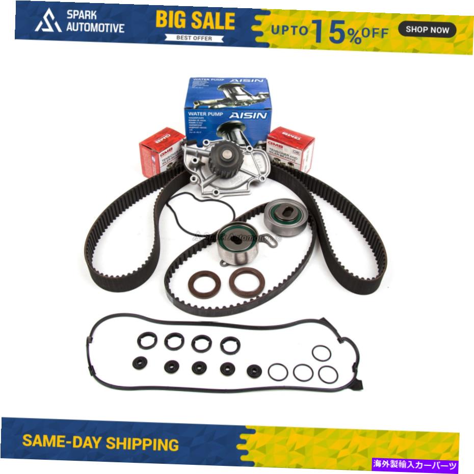 Water Pump タイミングベルトキットバルブカバーフィットガスケットウォーターポンプ98ホンダアコードDX F23A5 Timing Belt Kit Valve Cover Fit Gasket Water Pump 98 Honda Accord DX F23A5【並行輸入品】