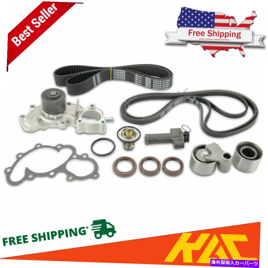 Water Pump 95-04のタイミングベルトキットトヨタツンドラ4runnerタコマ3.4L V6 5vzf w/ウォーターポンプ Timing Belt Kit For 95-04 Toyota Tundra 4Runner Tacoma 3.4L V6 5VZF W/Water Pump【並行輸入品】