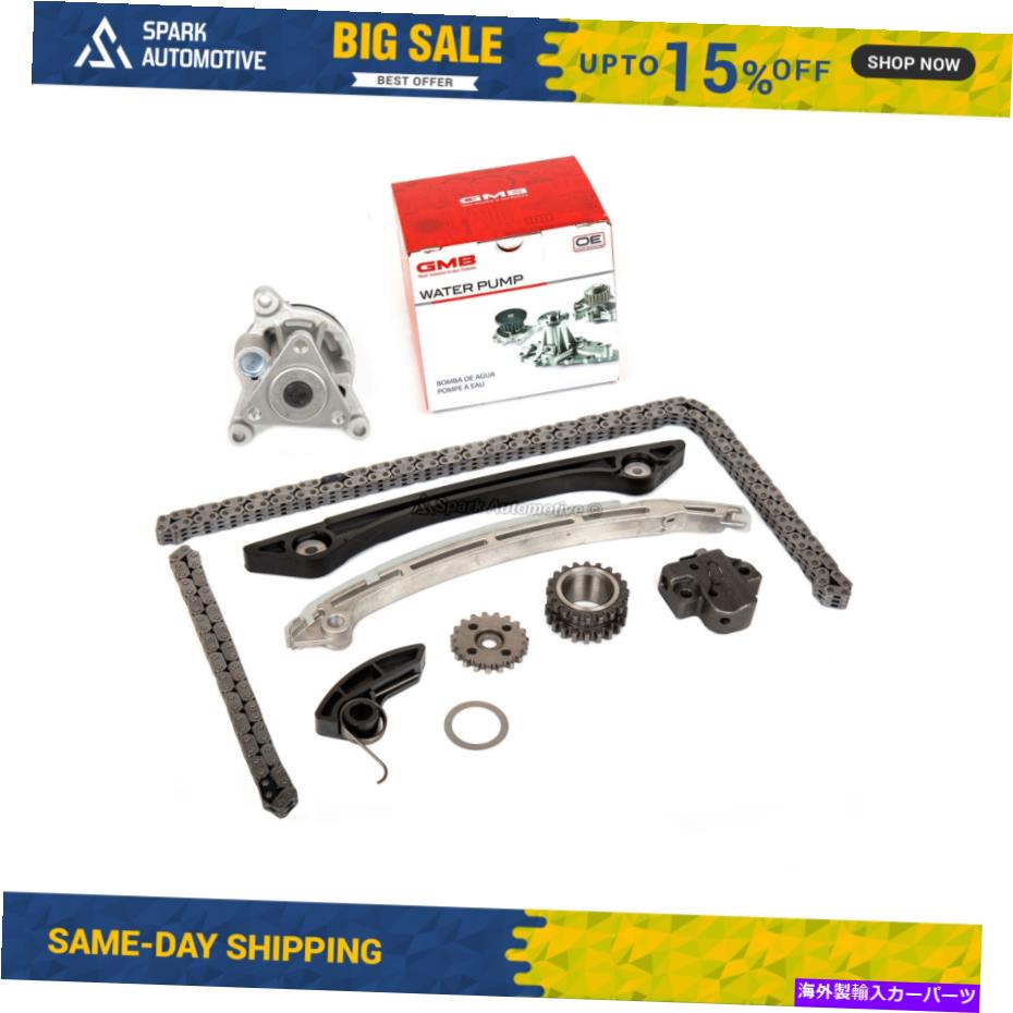 Water Pump タイミングチェーンキットウォーターポンプフィット12-15フォードトーラスエクスプローラーエッジエスケープリンカーン Timing Chain Kit Water Pump Fit 12-15 Ford Taurus Explorer Edge Escape Lincoln【並行輸入品】