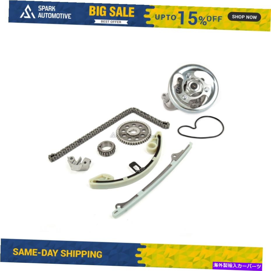 Water Pump タイミングチェーンキットウォーターポンプフィット03-11ホンダシビックハイブリッド1.3L LDA2 SOHC Timing Chain Kit Water Pump Fit 03-11 Honda Civic Hybrid 1.3L LDA2 SOHC【並行輸入品】