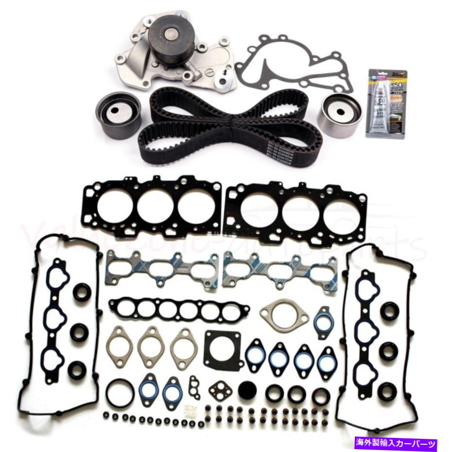 Water Pump タイミングベルトキットウォーターポンプヘッドガスケットヒュンダイツーソンティブロン2004-2009 Timing Belt Kit Water Pump Head Gasket Set For Hyundai Tucson Tiburon 2004-2009【並行輸入品】