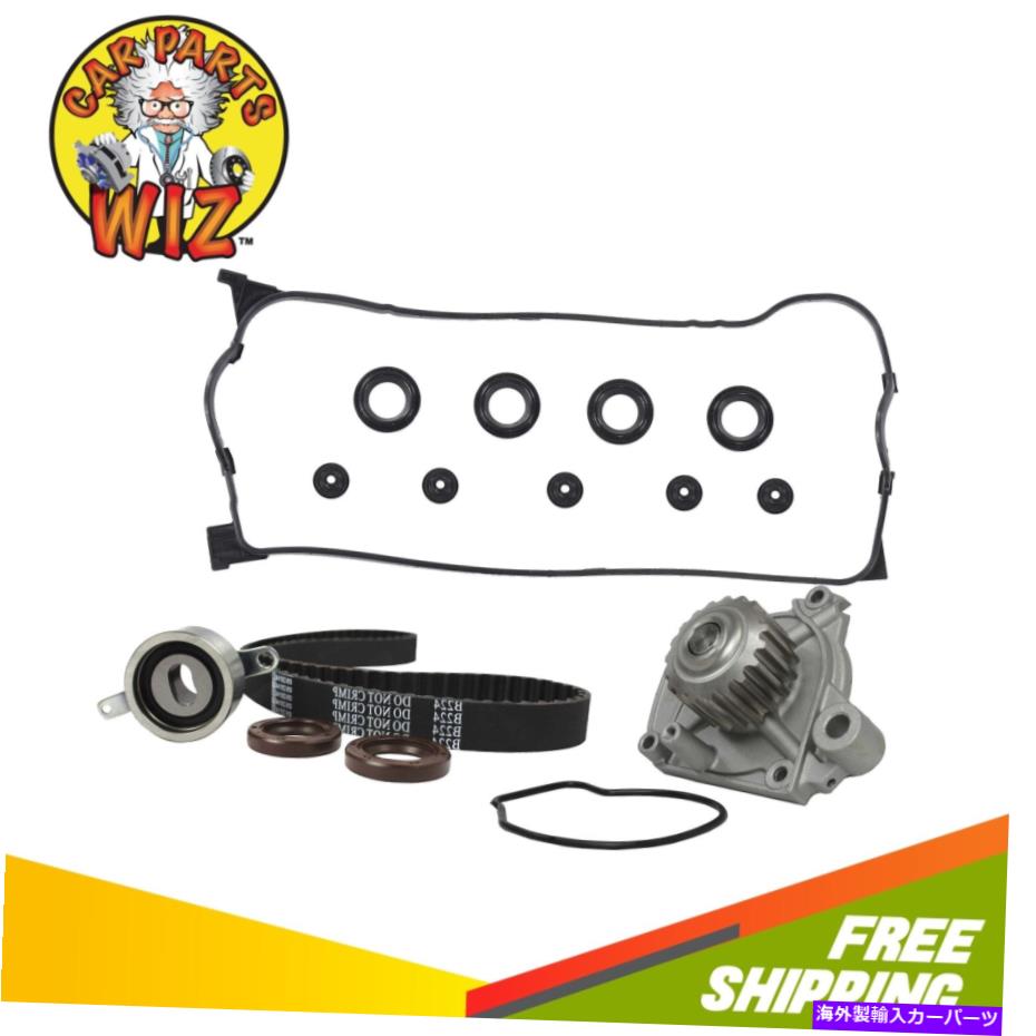 Water Pump タイミングベルトキットウォーターポンプバルブカバーフィット92-95ホンダシビックデルソル1.6L SOHC Timing Belt Kit Water Pump Valve Cover Fits 92-95 Honda Civic Del Sol 1.6L SOHC【並行輸入品】 51,678円