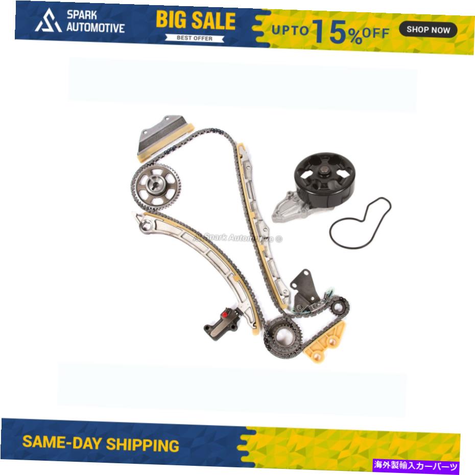 Water Pump タイミングチェーンキットウォーターポンプフィット02-06ホンダCR-V 2.4L DOHC K24A1 Timing Chain Kit Water Pump Fit 02-06 Honda CR-V 2.4L DOHC K24A1【並行輸入品】