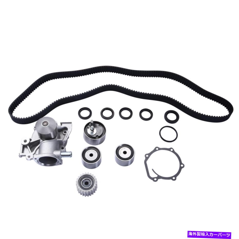 Water Pump スバルエンジンタイミングベルトキット付きアイドラー+ローラーテンショナーベアリング+ウォーターポンプ用 For Subaru Engine Timing Belt Kit w/ Idler+Roller Tensioner Bearing+Water Pump【並行輸入品】